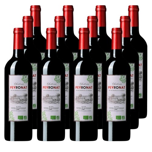 Case of 12 Chateau Peyronat Blaye Cotes de Bordeaux 75cl Red Wine